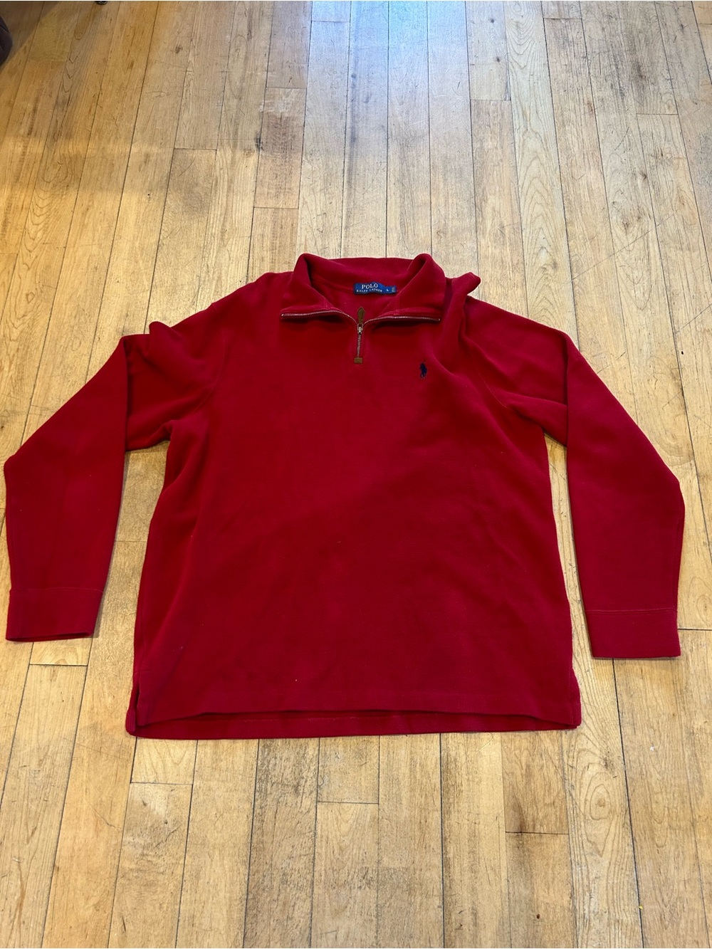 Polo by Ralph Lauren Crimson Quarter-Zip Pullover